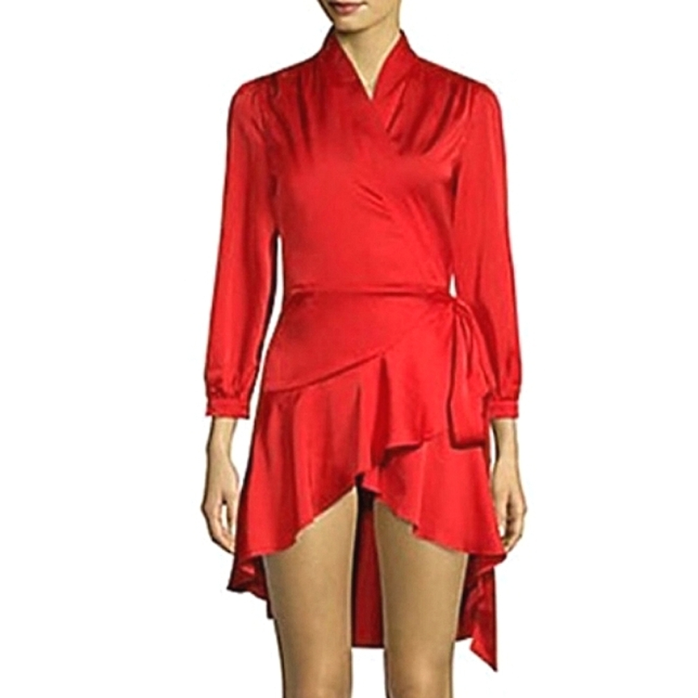 Anthroplogie Few Moda Red Wrap Dress #Sexy #SALE